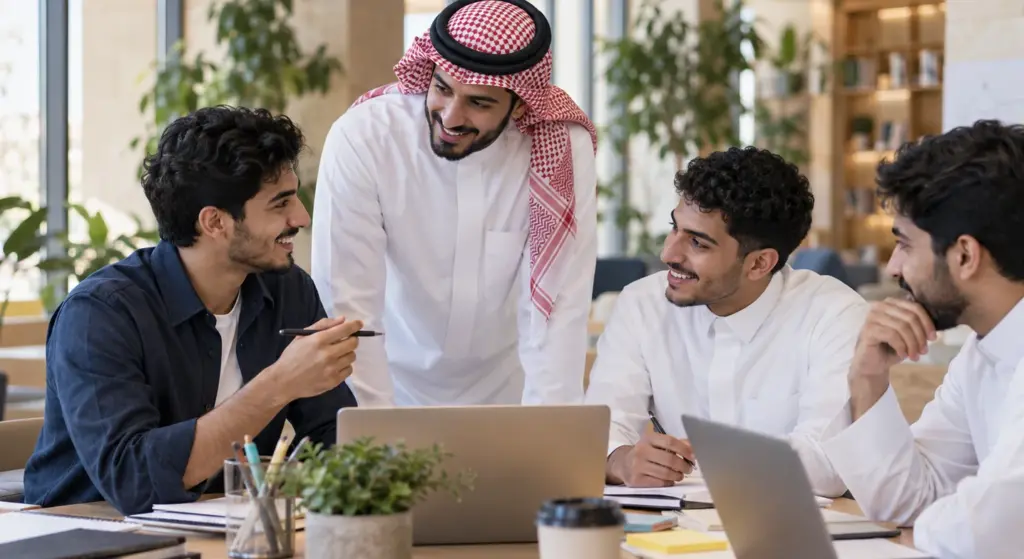 تدريب على مهارات العرض — صورة توضيحية مولدة