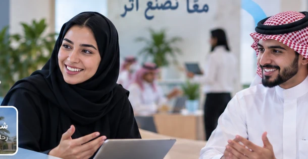 جلسة حوار شبابية — صورة توضيحية مولدة